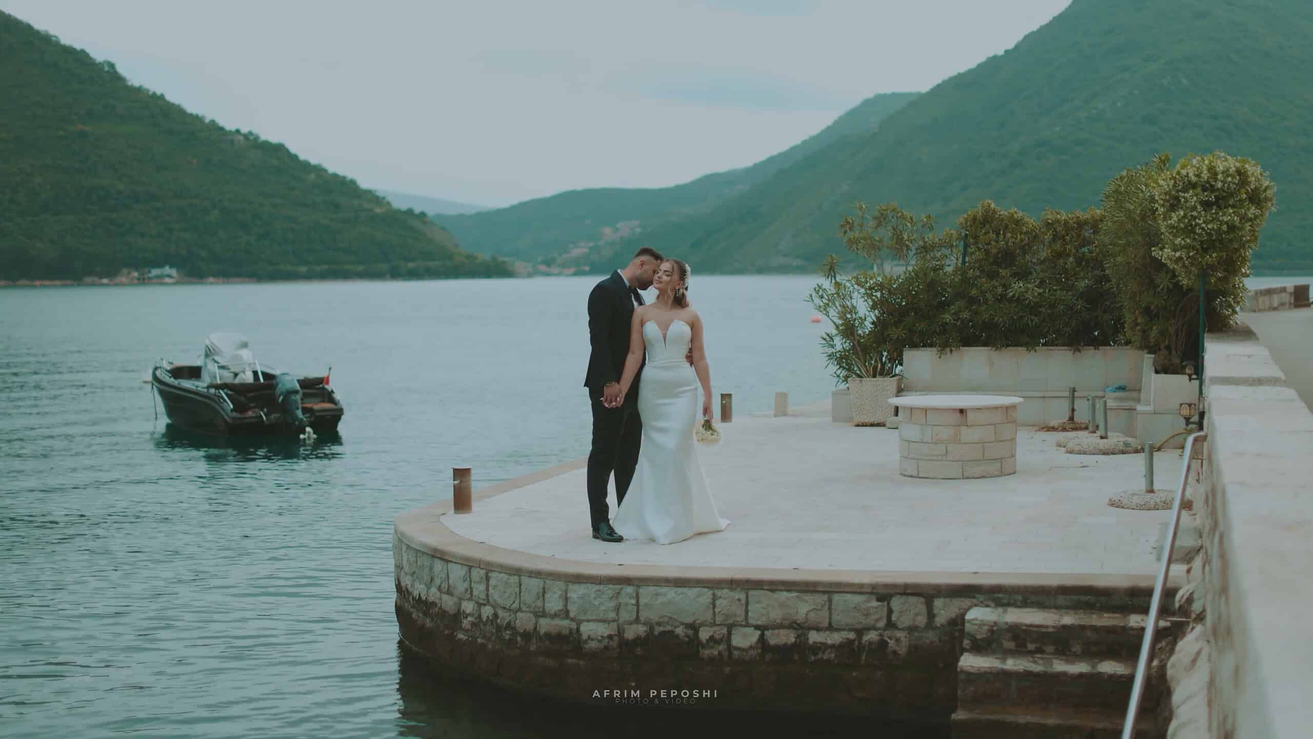 Romantic wedding moments of Klea & Eri in Montenegro